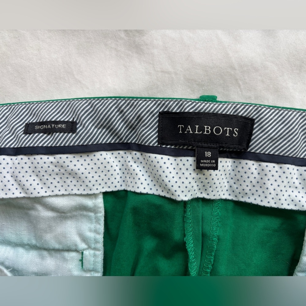 Talbots signature Vibrant Green Pants - Picture 2 of 7